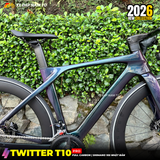  XE ĐẠP ĐUA TWITTER T10 PRO [2026] FULL CARBON, 2 MÓN SHIMANO 105 CAO CẤP, VÀNH CARBON 6CM 