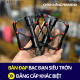  BÀN ĐẠP PROMEND BẠC ĐẠN SÊU TRỚN, TRỤC CARBON, SIÊU NHẸ 