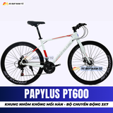  XE ĐẠP TOURING PAPYLUS PT600 KHUNG NHÔM SIÊU NHẸ, BỘ CHUYỂN ĐỘNG 3X7 