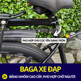  BAGA XE ĐẠP NHÔM CAO CẤP, CHỞ ĐƯỢC NGƯỜI, DỄ DÀNG LẮP ĐẶT 