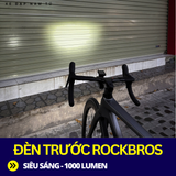  ĐÈN TRƯỚC XE ĐẠP SIÊU SÁNG ROCKBROS (1000 LUMEN) CÓ KÈM PAD GẮN 