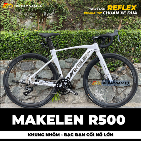  Xe Đạp Đua Makelen R500, Khung Sườn Nhôm, Tay Đề Lắc, Cối Nổ Lớn Chuẩn Xe Đua 