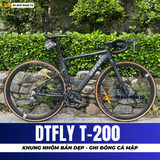  XE ĐẠP ĐUA DTFLY T-200 GHI ĐÔNG CÁ MẬP, GROUPSET SHIMANO, CỐI NỔ LỚN 