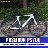  XE ĐẠP TOURING POSEIDON PS700, KHUNG MAGIE ĐÚC NGUYÊN KHỐI, GROUP SHIMANO CLARIS NHẬT BẢN, PHANH DẦU, CỐI NỔ LỚN 