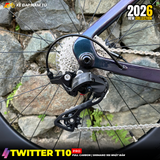  XE ĐẠP ĐUA TWITTER T10 PRO [2026] FULL CARBON, 2 MÓN SHIMANO 105 CAO CẤP, VÀNH CARBON 6CM 