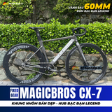  XE ĐẠP FIXED GEAR MAGICBROS CX7 KHUNG NHÔM BẢN DẸP 