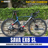  Xe Đạp Đua SAVA EX8 SL 2026 - Khung Nhôm Cao Cấp hơn 9kg, Group Shimano 105 R7120 Nhật Bản 