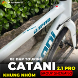  XE ĐẠP TOURING CATANI 2.1PRO, KHUNG NHÔM, BỘ CHUYỂN ĐỘNG SHIMANO 21 CẤP 