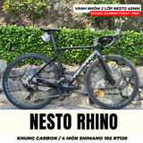  Xe Đạp Đua Nesto RHINO – Carbon Toray T800, Group Shimano 105 R7120, Phanh Dầu Thủy Lực 