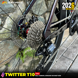  XE ĐẠP ĐUA TWITTER T10 PRO [2026] FULL CARBON, 2 MÓN SHIMANO 105 CAO CẤP, VÀNH CARBON 6CM 