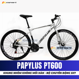  XE ĐẠP TOURING PAPYLUS PT600 KHUNG NHÔM SIÊU NHẸ, BỘ CHUYỂN ĐỘNG 3X7 