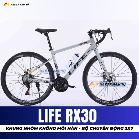  XE ĐẠP ĐUA LIFE RX30 KHUNG NHÔM KHÔNG MỐI HÀN, ĐÙM BẠC ĐẠN, TIẾNG NỔ LỚN 