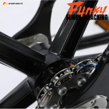  XE ĐẠP FIXEDGEAR FUNKY WAACKING, KHUNG NHÔM , MÂM 5 ĐAO XÉ GIÓ , TRỤC RỖNG 