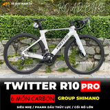  XE ĐẠP ĐUA TWITTER R10 PRO KHUNG CARBON, GROUP SHIMANO CLARIS NHẬT BẢN 