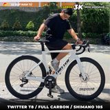  XE ĐẠP ĐUA TWITTER T8 PRO [2026] FULL CARBON, 3 MÓN SHIMANO 105 CAO CẤP 