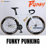  XE ĐẠP FIXEDGEAR FUNKY PUNKING, KHUNG NHÔM, VÀNH NHÔM 60MM 