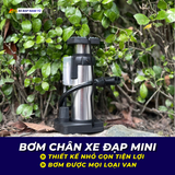  Bơm Chân Mini – Nhỏ Gọn, Dễ Mang Theo, Đồng Hồ Đo Áp Suất Tiện Lợi 