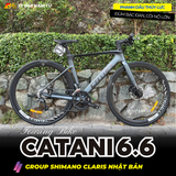 XE ĐẠP TOURING CATANI CA 6.6 - KHUNG ĐÚC NGUYÊN KHỐI, GROUP SHIMANO CLARIS, PHANH DẦU, CỐI NỔ LỚN 