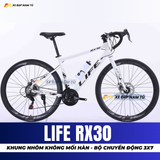  XE ĐẠP ĐUA LIFE RX30 KHUNG NHÔM KHÔNG MỐI HÀN, ĐÙM BẠC ĐẠN, TIẾNG NỔ LỚN 