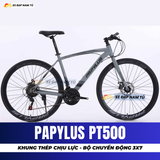  XE ĐẠP TOURING PAPYLUS PT500 KHUNG THÉP CƯỜNG LỰC, BỘ CHUYỂN ĐỘNG 3X7 