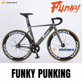  XE ĐẠP FIXEDGEAR FUNKY PUNKING, KHUNG NHÔM, VÀNH NHÔM 60MM 
