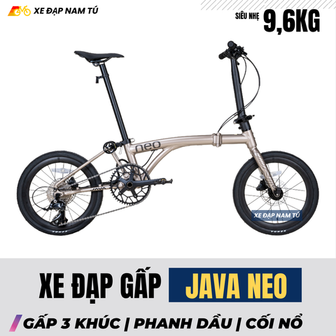  Xe Đạp Gấp Gọn JAVA NEO 9SE Bánh 16 Inch, Siêu Nhẹ 9,6Kg, Gấp Gọn Nhanh 