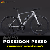  XE ĐẠP ĐUA POSEIDON PS650 - KHUNG ĐÚC NGUYÊN KHỐI, TAY ĐỀ LẮC, CỐI NỔ LỚN CHUẨN XE ĐUA 