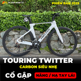  XE ĐẠP TOURING TWITTER R5, R10, R12 [2025] THIẾT KẾ NÂNG HẠ TAY LÁI THÔNG MINH 