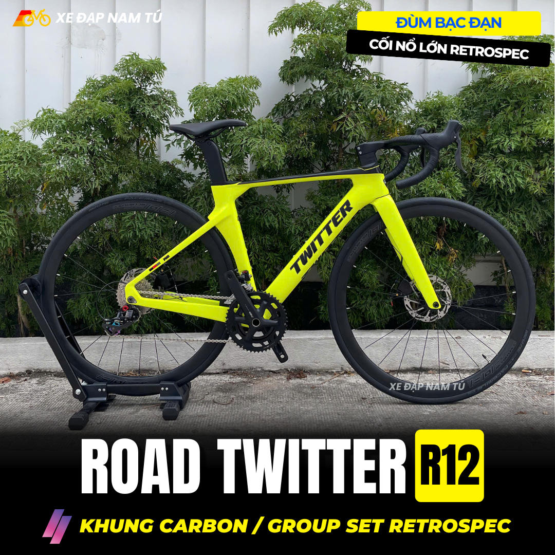 Xe đạp đua Twitter R12 RS24 tay cong – Xe Đạp Nam Tú