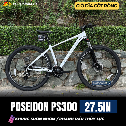  XE ĐẠP MTB POSEIDON PS300 BÁNH 27.5IN, KHUNG NHÔM, GROUP SHIMANO, PHANH DẦU 
