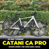  XE ĐẠP TOURING CATANI CA PRO BÁNH 700C KÈM DÈ VÀ BAGA SAU 