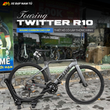  XE ĐẠP TOURING TWITTER R10, KHUNG CARBON, THIẾT KẾ NÂNG HẠ TAY LÁI THÔNG MINH 