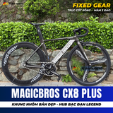  Xe đạp Fixgear MagicBros CX8 Plus - Mâm 3 đao trước 