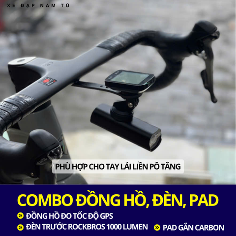  COMBO ĐÈN TRƯỚC, ĐỒNG HỒ ĐO TỐC ĐỘ KÈM PAD GẮN GHI ĐÔNG LIỀN 