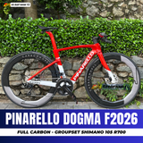  XE ĐẠP ROAD PINARELLO DOGMA F26 - GHI ĐÔNG CARBON, VÀNH CARBON PRINCETON, GROUP SHIMANO 105 CAO CẤP 