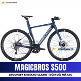  XE ĐẠP TOURING MAGICBROS S500 SHIMANO CLARIS, ĐÙM BẠC ĐẠN ARC, PHANH DẦU THỦY LỰC 