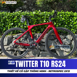  XE ĐẠP TOURING TWITTER T10 RS24 [2026] THIẾT KẾ CỔ GẬP, TAY LÁI THẲNG, GROUP RETROSPEC 2X13, PHANH DẦU THỦY LỰC 
