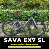  XE ĐẠP ĐUA SAVA EX7 SL - GROUP SHIMANO 105 R7120, PHANH DẦU THỦY LỰC 