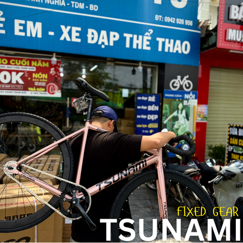  XE ĐẠP FIXED GEAR TSUMANI SNM100 CHÍNH HÃNG 
