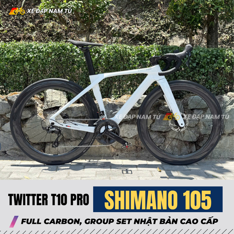  Xe Đạp Đua Twitter T10 Pro Full Group Shimano 105 R7120 – Full Carbon Cao Cấp 