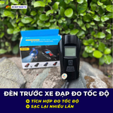  Đèn Trước Xe Đạp Đo Tốc Độ – Chiếu Sáng Mạnh Mẽ, Tích Hợp Đồng Hồ Đo Tốc Độ Thông Minh 