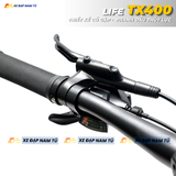  XE ĐẠP TOURING LIFE TX400 CỔ GẬP THÔNG MINH, KÈM BAGA DÈ CHẮN BÙN 
