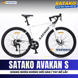  XE ĐẠP ĐUA SATAKO AVAKAN S TAY ĐỀ LẮC CHUẨN ĐUA, KHUNG NHÔM, CỐI NỔ 