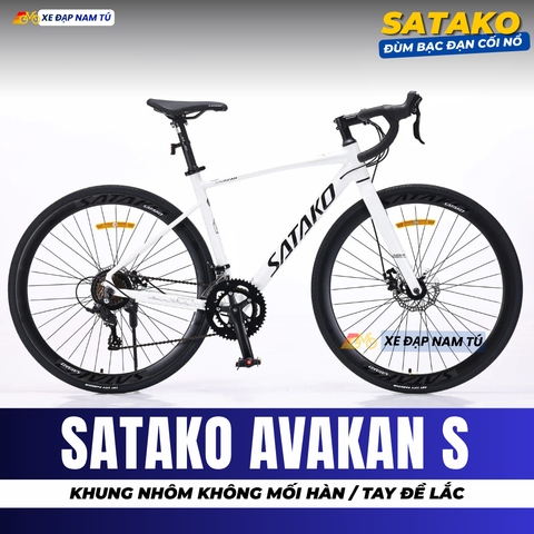  XE ĐẠP ĐUA SATAKO AVAKAN S TAY ĐỀ LẮC CHUẨN ĐUA, KHUNG NHÔM, CỐI NỔ 