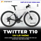  XE ĐẠP TOURING TWITTER T10 PRO [2026] TAY LÁI THẲNG, GROUP RETROSPEC 2X12, PHANH DẦU THỦY LỰC 