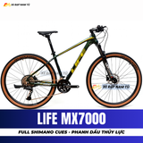  XE ĐẠP ĐỊA HÌNH LIFE MX7000 FULL SHIMANO CUES, PHANH DẦU THỦY LỰC, KHUNG NHÔM KHÔNG MỐI HÀN 