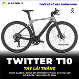  XE ĐẠP TOURING TWITTER T10 PRO [2026] TAY LÁI THẲNG, GROUP RETROSPEC 2X12, PHANH DẦU THỦY LỰC 
