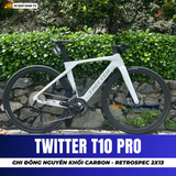  XE ĐẠP TOURING TWITTER T10 PRO RS [2026] TAY LÁI CARBON NGUYÊN KHỐI, PHANH DẦU THỦY LỰC RETROSPEC 