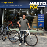  XE ĐẠP TOURING CARBON NESTO FOX, KHUNG CARBON , BỘ CHUYỂN ĐỘNG SHIMANO 