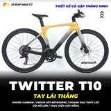  XE ĐẠP TOURING TWITTER T10 PRO [2026] TAY LÁI THẲNG, GROUP RETROSPEC 2X12, PHANH DẦU THỦY LỰC 